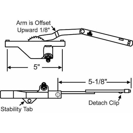 Strybuc TRUTH RH BRONZE DYAD OPER 36-281-1